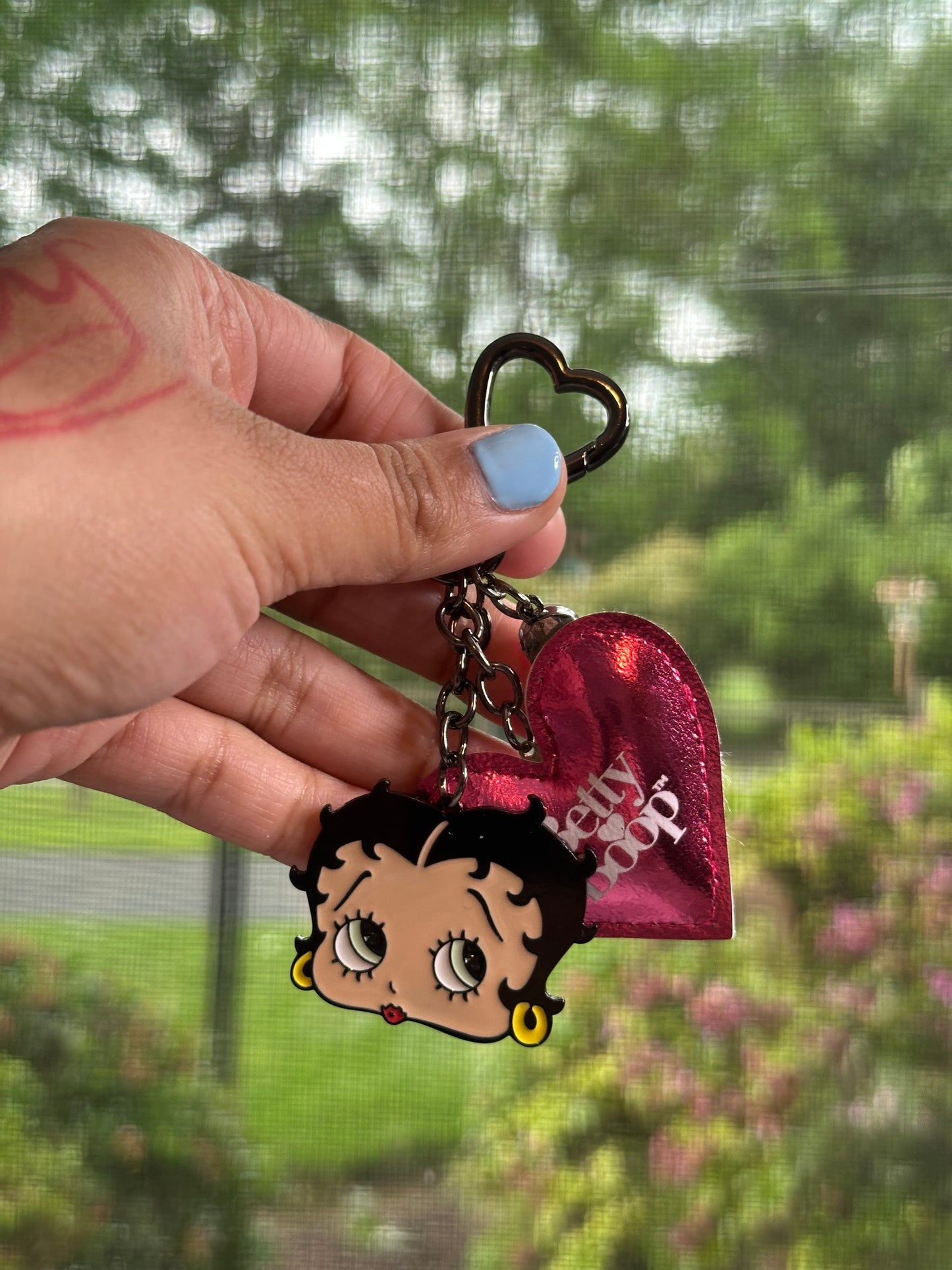 “betty boop” bag charm