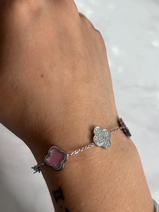 silver blossom bracelet