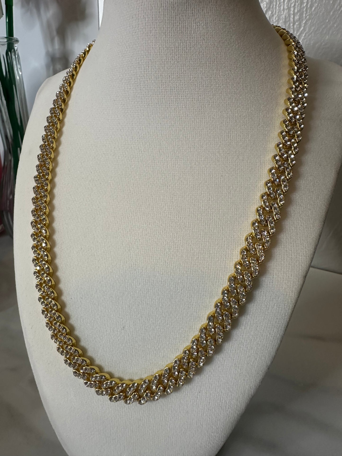 icy gold cuban link chain