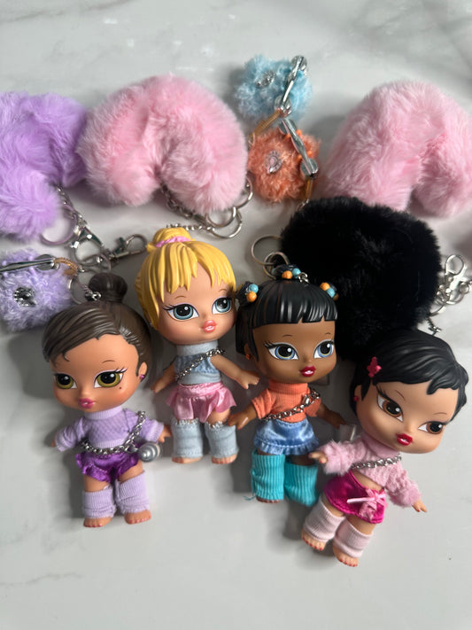 “Y2K doll” bag charm